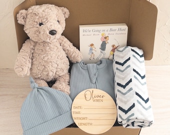 Baby Shower Gift Basket, Baby Gift Box, Gift Newborn, Personalized Baby Gifts, Baby Boy Gifts, Baby Boy Gift Box Custom
