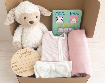 Baby Gift Personalized, New Baby Gift Box, Baby Gift Set, Baby Girl Gifts, Newborn Gift, Baby Shower Gift Basket, Custom Baby Gifts
