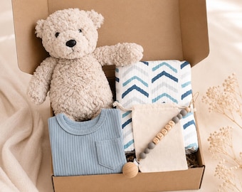Baby Shower Gift Basket, Baby Gift Box, Gift Newborn, Personalized Baby Gifts, Baby Boy Gifts, Baby Boy Gift Box Custom