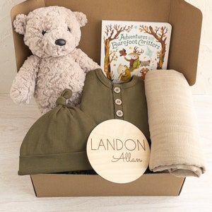 Baby Boy Gift Box, Baby Gifts Personalized, Baby Shower Gift Boy, Gifts for Baby Boy, New Baby Gift Basket, Custom