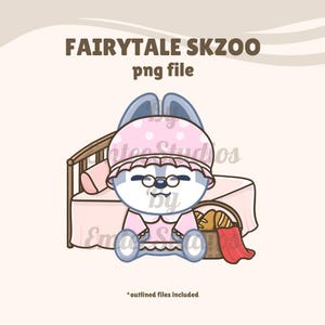 Cuento de hadas SKZOO n.° 1 Clipart / PNG, Fondo transparente / Descarga instantánea