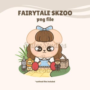 Cuento de hadas SKZOO n.° 7 Clipart / PNG, Fondo transparente / Descarga instantánea