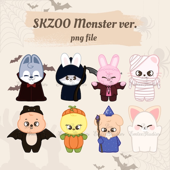 Stray Kids SKZOO Monster Version Clipart | PNG, Transparent
