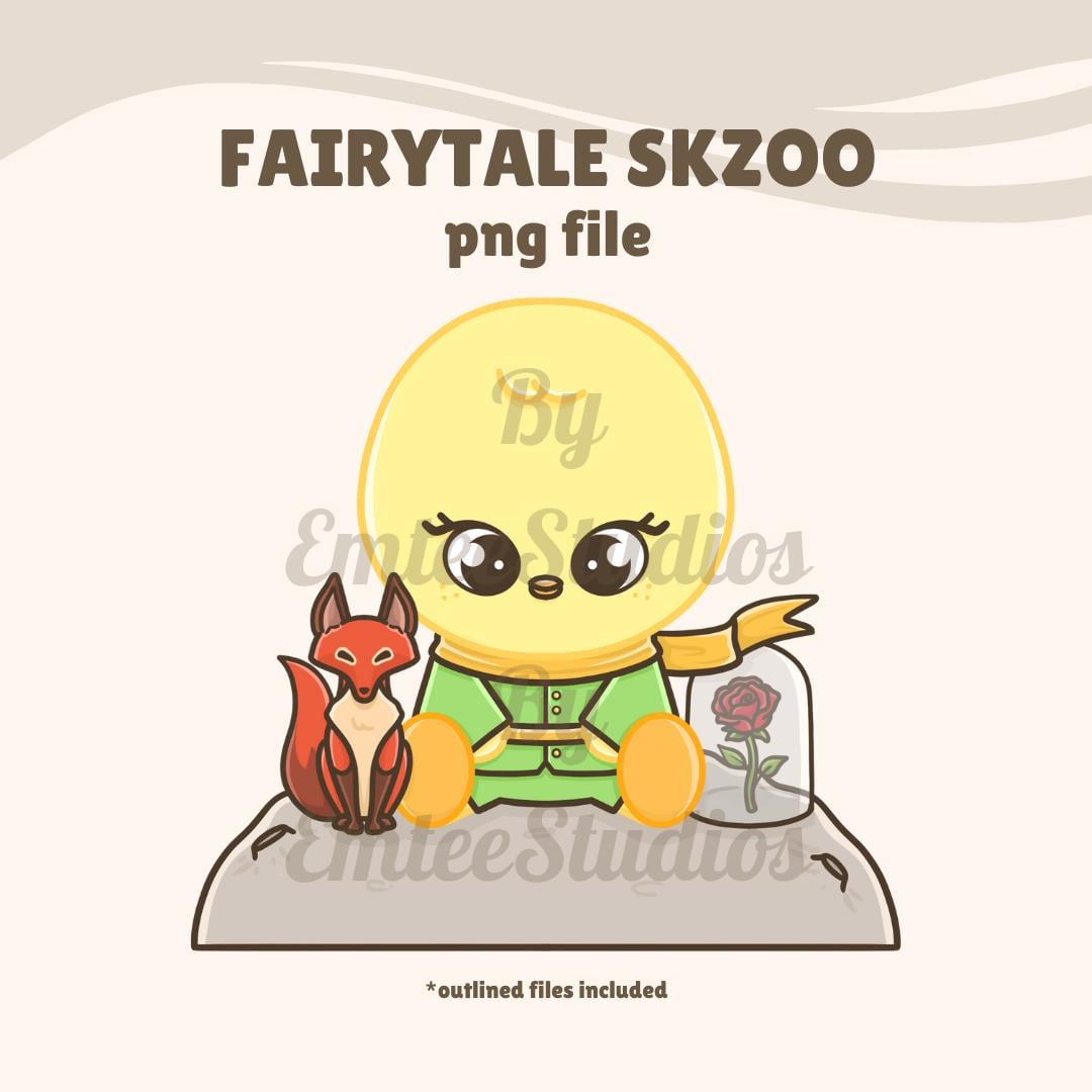 Fairytale SKZOO #6 Clipart | PNG, Transparent Background | Instant