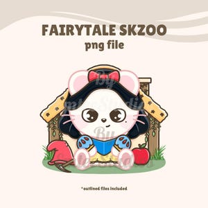 Cuento de hadas SKZOO n.° 4 Clipart / PNG, Fondo transparente / Descarga instantánea