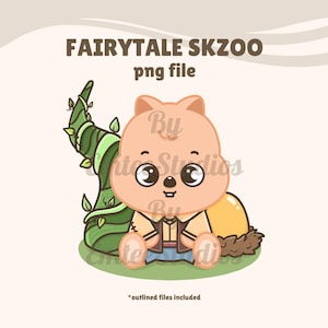 Cuento de hadas SKZOO n.° 5 Clipart / PNG, Fondo transparente / Descarga instantánea