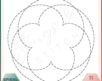 Spiral Pattern - Spiral Block - Digital Embroidery Pattern - Quilt Block