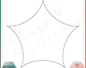 Spiral Pattern - Spiral Block - Digital Embroidery Pattern - Quilt Block