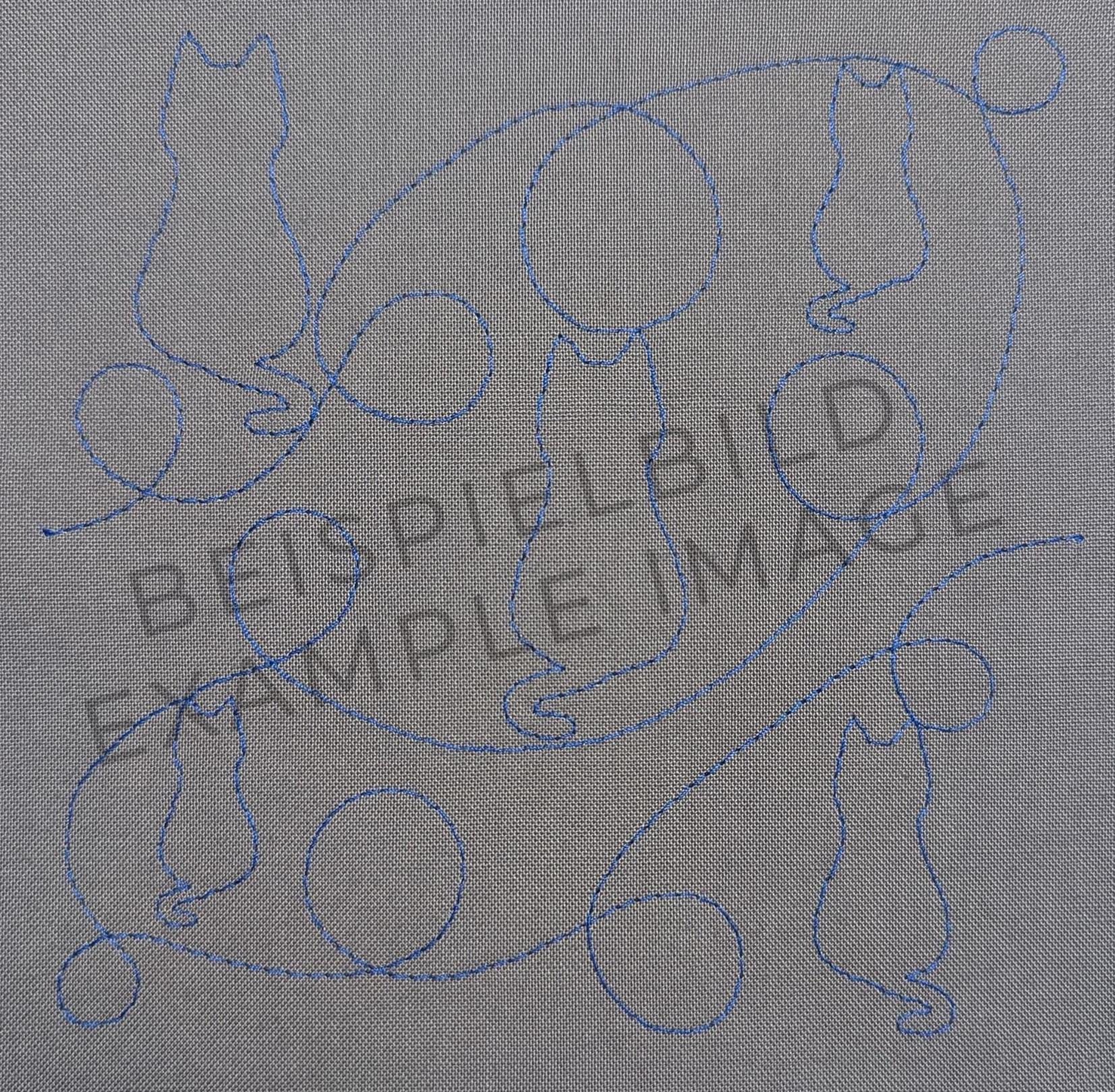 Cat - Quilt Pattern (digital) - Edge to Edge Quilting - Longarm and ...