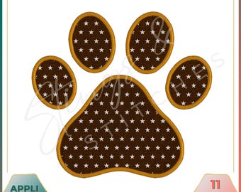 Cat Paw - Appliqué - Digital Embroidery Pattern - Application - Applique