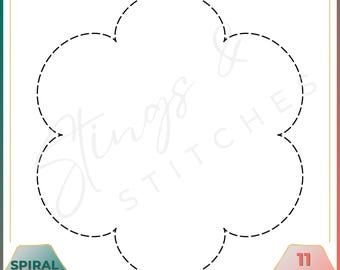 Motivo a spirale - Blocco a spirale - Motivo ricamo digitale - Blocco trapuntato - Motivo ricamo - Ricamo