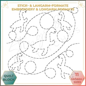 Dinosaur - Quilt pattern (digital) - Edge to Edge Quilting - Longarm and Embroidery Machine Quilt Pattern - Patchwork - E2E