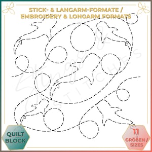 Whale Shark - Quilt pattern (digital) - Edge to Edge Quilting - Longarm and Embroidery Machine Quilt Pattern - Patchwork - E2E