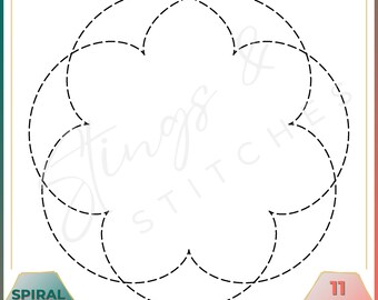 Spiral Pattern - Spiral Block - Digital Embroidery Pattern - Quilt Block