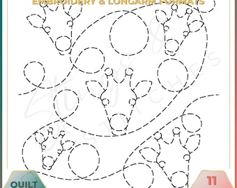 Giraffe - Quilt pattern (digital) - Edge to Edge Quilting - Longarm and Embroidery Machine Quilt Pattern - Patchwork - E2E