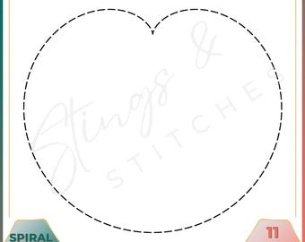 Spiral Pattern - Spiral Block - Digital Embroidery Pattern - Quilt Block