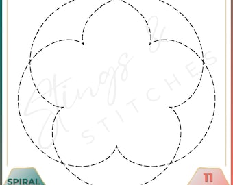 Spiral Pattern - Spiral Block - Digital Embroidery Pattern - Quilt Block