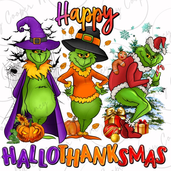 Happy Hallothanksmas png sublimation design download, Halloween png, Christmas png, Thanksgiving png, Hallothanksmas png, sublimate download