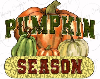 Pumpkin season png sublimation design download, Fall png, Hello Fall png, Autumn png, Fall vibes png, sublimation design download