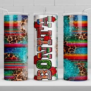 Bonita 20 oz skinny tumbler png, Mexican Day png,Mexico  tumbler wrap png, chica bonita png, western png,sombrero,sublimate designs download