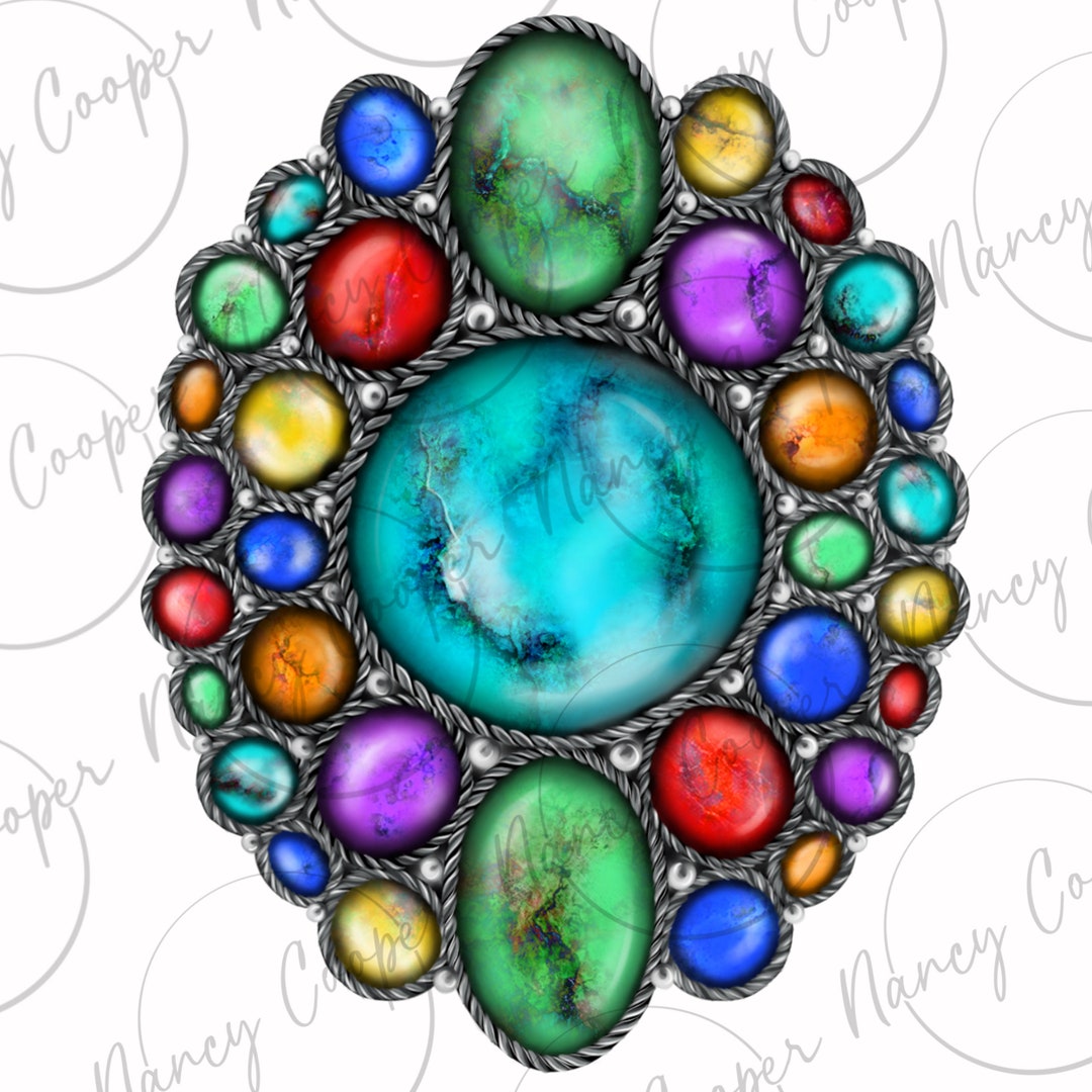 Stone Color Code Sublimation Colorful Gemstone Png Sublimation Design Download, Turquoise Gemstone ...