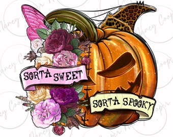 Sorta süße sorta spooky png Sublimation Design download, Spooky Season png, Halloween Vibes png,spooky vibes png,sublimate designs download