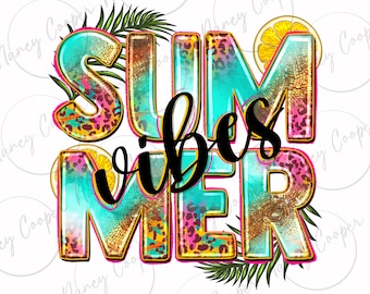 Summer vibes png sublimation design download, western summer png, hello summer png, beach vibes png, sublimate designs download