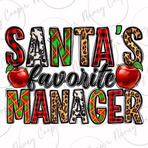 Download de design de sublimação png do gerente favorito do Papai Noel, Natal png, Feliz Natal png, Gerente png, download de designs sublimados