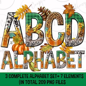 Pacote de arquivos png do alfabeto de outono, letras de doodle de outono png, letras de outono png, Olá outono png, Outono Png, download de designs sublimados