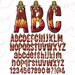 Thanksgiving Alphabet Bundle Png, Fall Png, Fall Doodle Letters Png ...