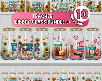 Leraar 16 oz libbey glas wrap bundel V1 png, libbey wrap png, libbey glas png, westerse patronen png, libbey cup png ontwerp downloaden