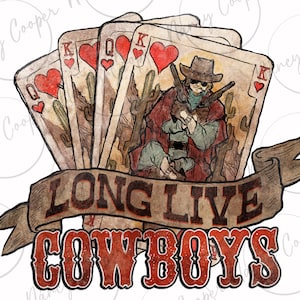 Lang leve cowboys kaarten png sublimatie ontwerp download, Cowboy png, Cowboy leven png, speelkaarten png, gokken png, ontwerpen downloaden