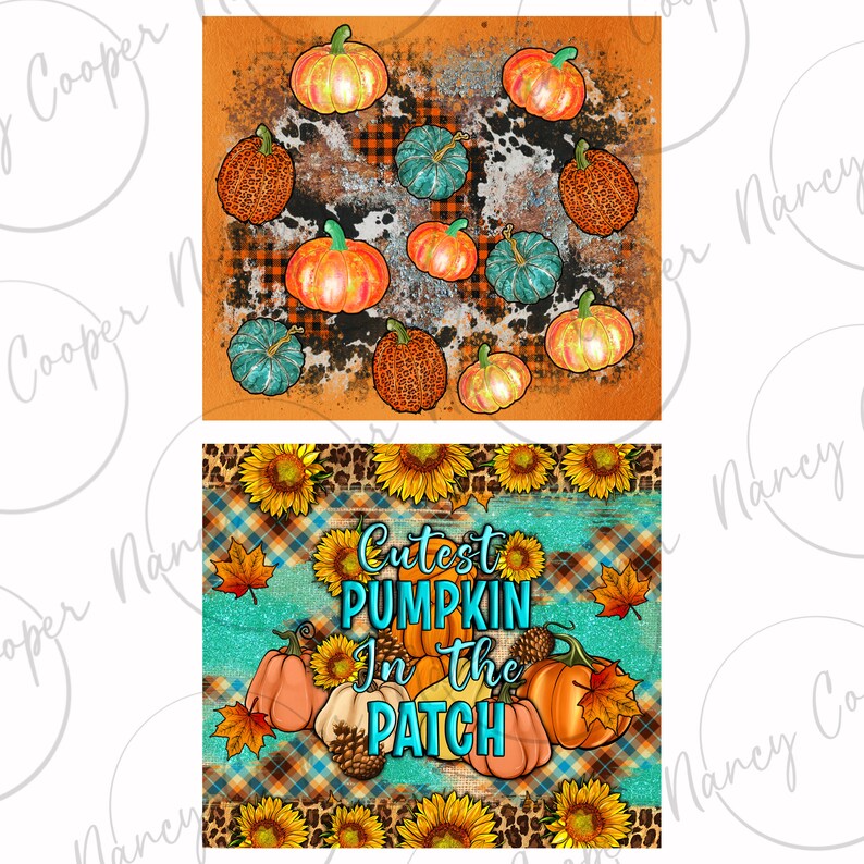 Fall 20 Oz Skinny Tumbler Bundle V2 Png, Tumbler Wrap Png, Fall 20 Oz ...