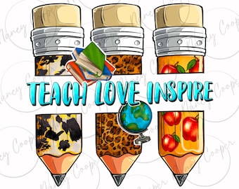 Leer liefde inspireren png sublimatie ontwerp download, Lerarendag png, Leraar leven png, terug naar school png, sublimeer ontwerpen download