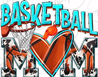 Basketball Mom png Sublimationsdesign herunterladen, Basketball png, sport png,Basketballspiel png,Muttertag png,sublimate designs download