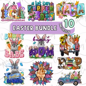 Easter bundle V1 png sublimation design download, Happy Easter Day png, Easter png, Easter bunny png, sublimate designs download