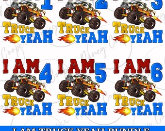 Soy camión, sí, paquete de cumpleaños png, cumpleaños de niño png, fiesta de cumpleaños png, paquete de cumpleaños png, camión monstruo png, descarga sublimada