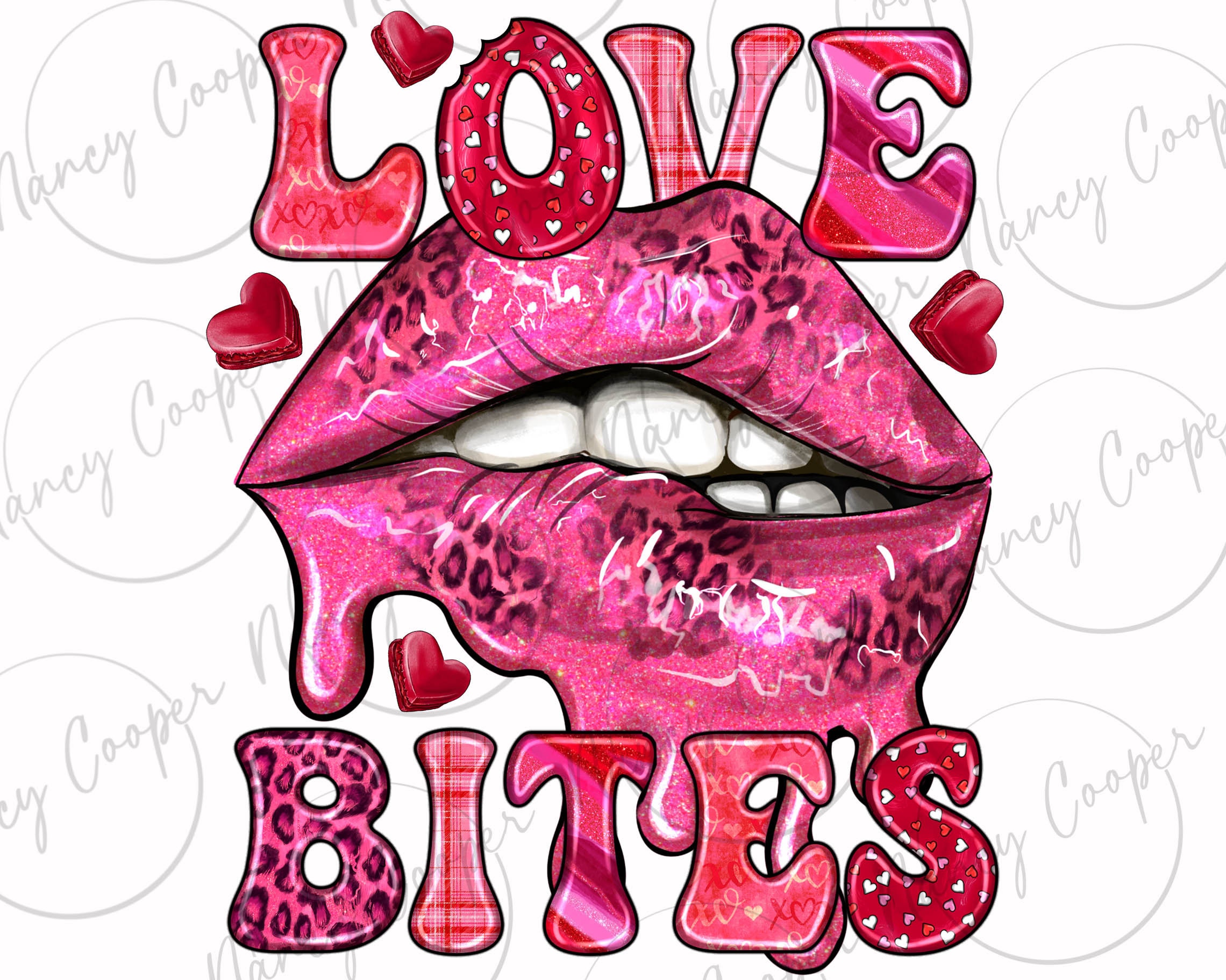 Liebesbisse als Png Sublimation Design Download, Happy Valentine's Day Png, Western Lip Png, 14 Februar Png, Sublimation Designs Download
