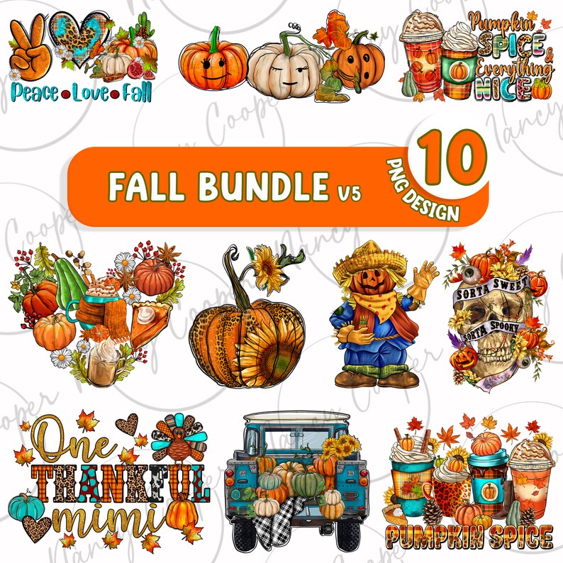Fall Bundle V5 Png Sublimation Design Download, Hello Fall Png, Fall ...