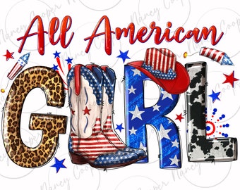 Download de design de sublimação png de garota americana, 4 de julho png, garota dos EUA png, Dia da Independência png, download de designs sublimados