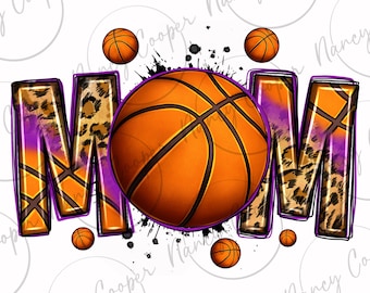 Basketball mom png sublimation design télécharger, Basketball png, sport png, game day png, sport mom png, sublimer designs télécharger