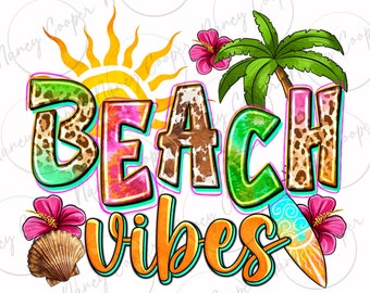 Beach vibes png sublimation design download, summer vibes png, hello summer png, western beach png, sublimate designs download