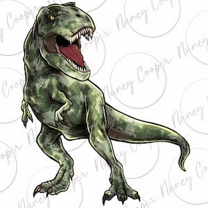 T-rex png sublimation design download, hand drawn dinosaur png, animal png, dinosaur png, sublimate designs download
