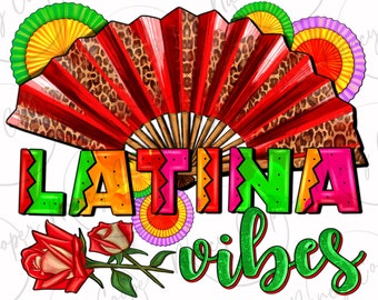 Latina vibes png descarga de diseño de sublimación, Día de México png, México png, chica latina png, diseño png occidental, descarga de diseños sublimados