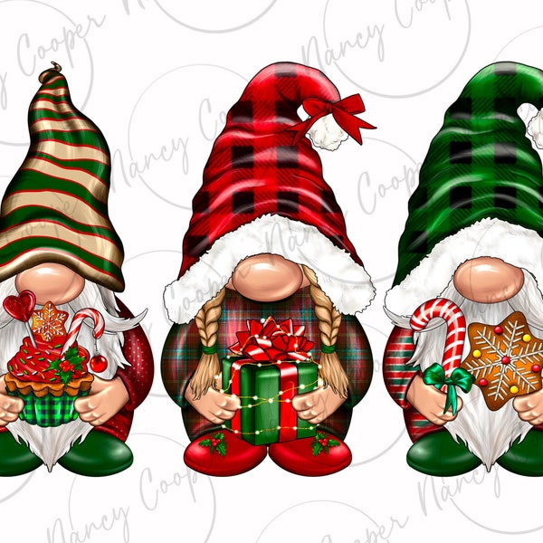 Christmas gnomes png sublimation design download, Merry Christmas png, Happy New Year png, cute gnomes png, sublimate designs download