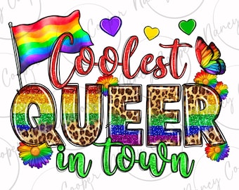 Coolaste queera i stan pride png sublimeringsdesign nedladdning, Pride png, HBTQ+ png, kärlek är kärlek png, mänskliga rättigheter png, sublimerad nedladdning