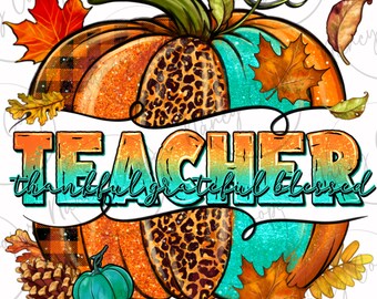 Teacher pumpkin png sublimation design download, western pumpkin png, Fall leaves png, Autumn png, Fall pumpkin png,sublimate download