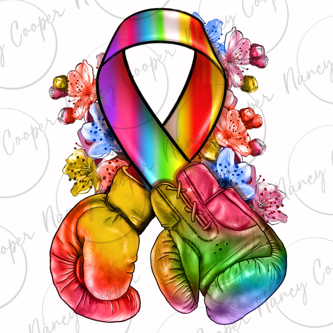 All Color Ribbon With Boxing Gloves Png Sublimation Design Download ...