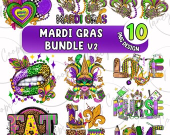 Mardi Gras bundle V2 png sublimation design download, Happy Mardi Gras png, western Mardi Gras png, sublimate designs download