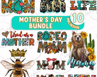 Mother's Day bundle png sublimation design download, love mama png, Mother's Day design png, mom life png, sublimate designs download